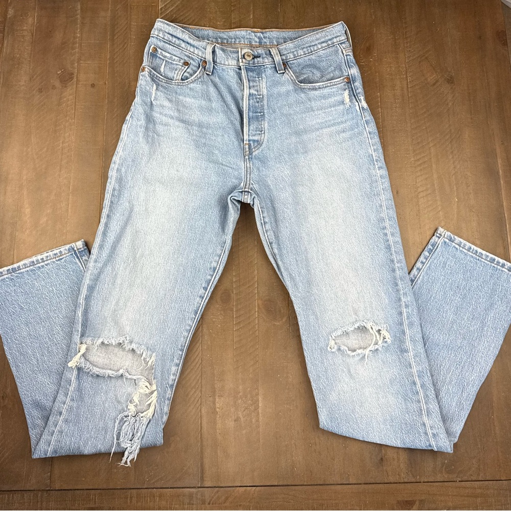Levi's 501’s Light Blue Straight Leg Jeans
